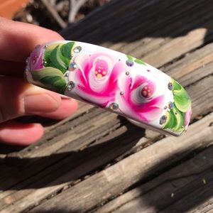 Handcrafted floral bracelet
